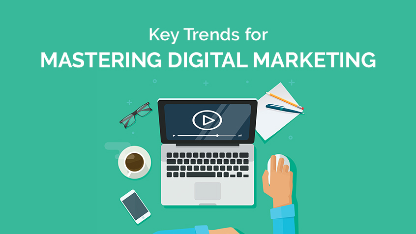 Visual representation of emerging trends in digital marketing, featuring data-driven insights and innovative strategies.